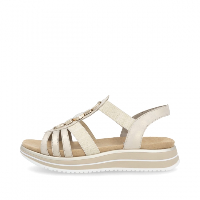 Remonte Damen Riemchensandalen - Metallic