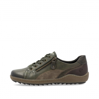 Remonte Damen Schnürschuhe - Grün