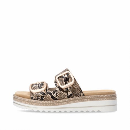 Remonte Damen Pantoletten - Animalprint