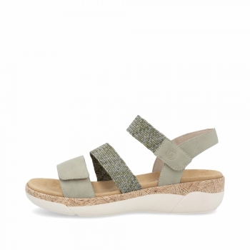 Remonte Damen Riemchensandalen - Grün