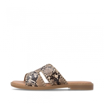 Remonte Damen Pantoletten - Animalprint
