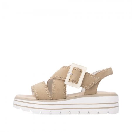 Remonte Damen Keilsandaletten - Beige Remonte Damen Keilsandaletten - Beige