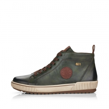 Remonte Damen Schnürstiefel - Grün