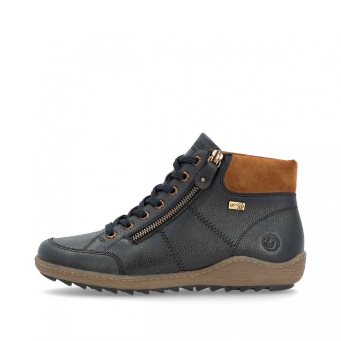 Remonte Damen Schnürstiefel - Blau