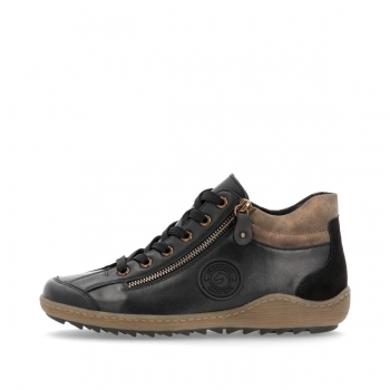 Remonte Damen Schnürstiefel - Schwarz
