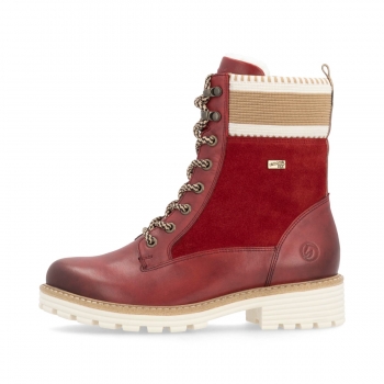 Remonte Damen Schnürstiefel - Rot