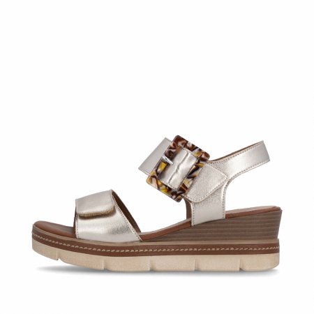 Remonte Damen Keilsandaletten - Metallic Remonte Damen Keilsandaletten - Metallic
