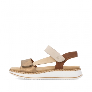 Remonte Damen Riemchensandalen - Metallic