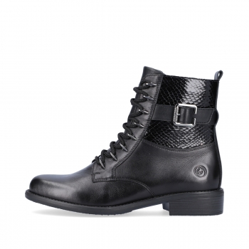 Remonte Damen Biker Boots - Schwarz