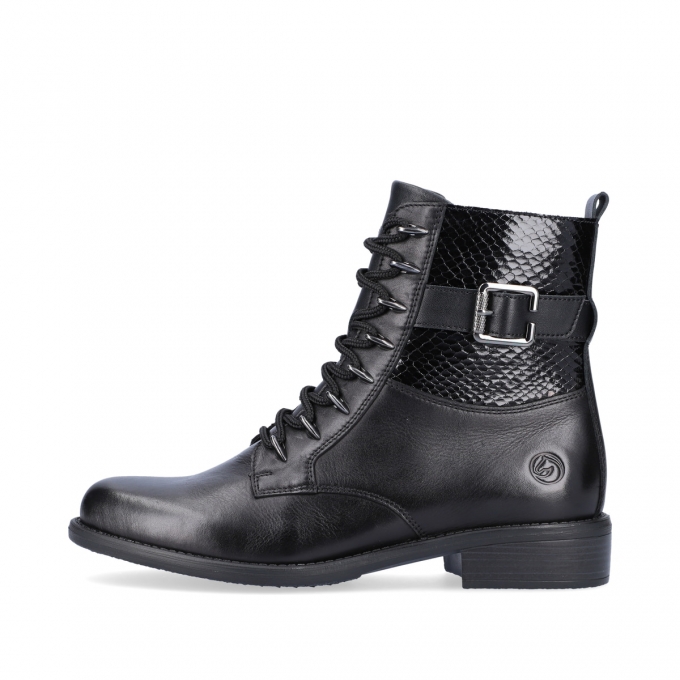Remonte Damen Biker Boots - Schwarz