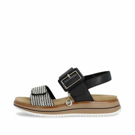 Remonte Damen Riemchensandalen - Schwarz