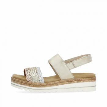 Remonte Damen Riemchensandalen - Metallic