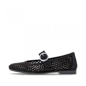 Remonte Damen Ballerinas - Schwarz