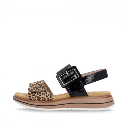 Remonte Damen Riemchensandalen - Schwarz