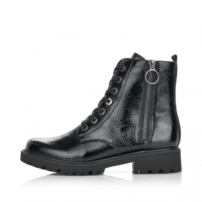 Remonte Damen Schnürstiefel - Schwarz