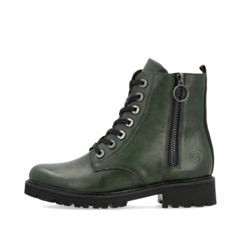 Remonte Damen Schnürstiefel - Grün
