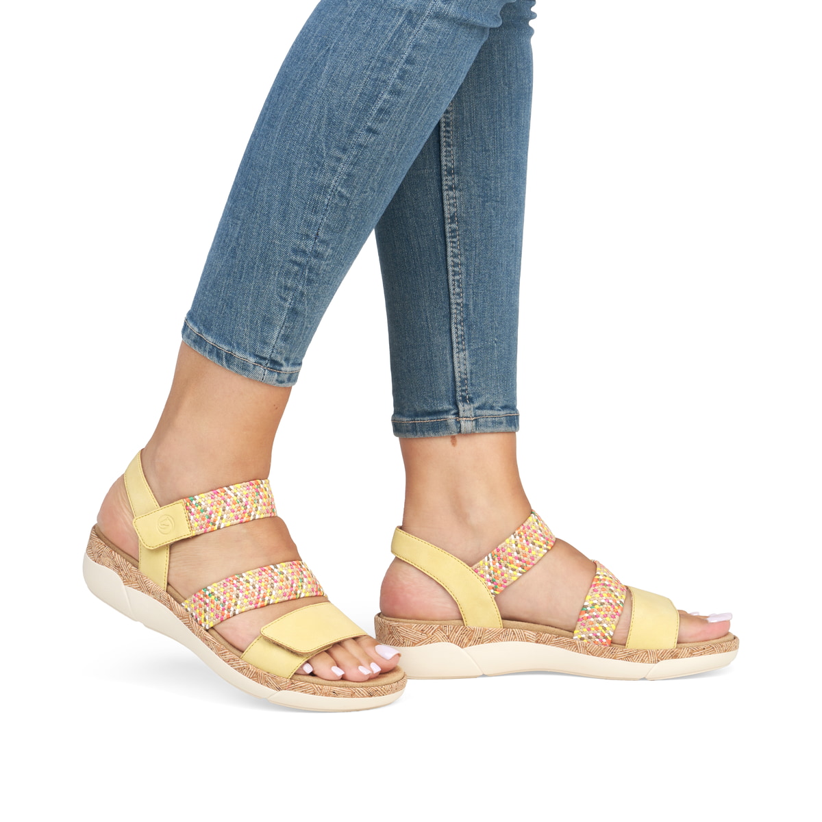 Remonte Damen Riemchensandalen - Gelb