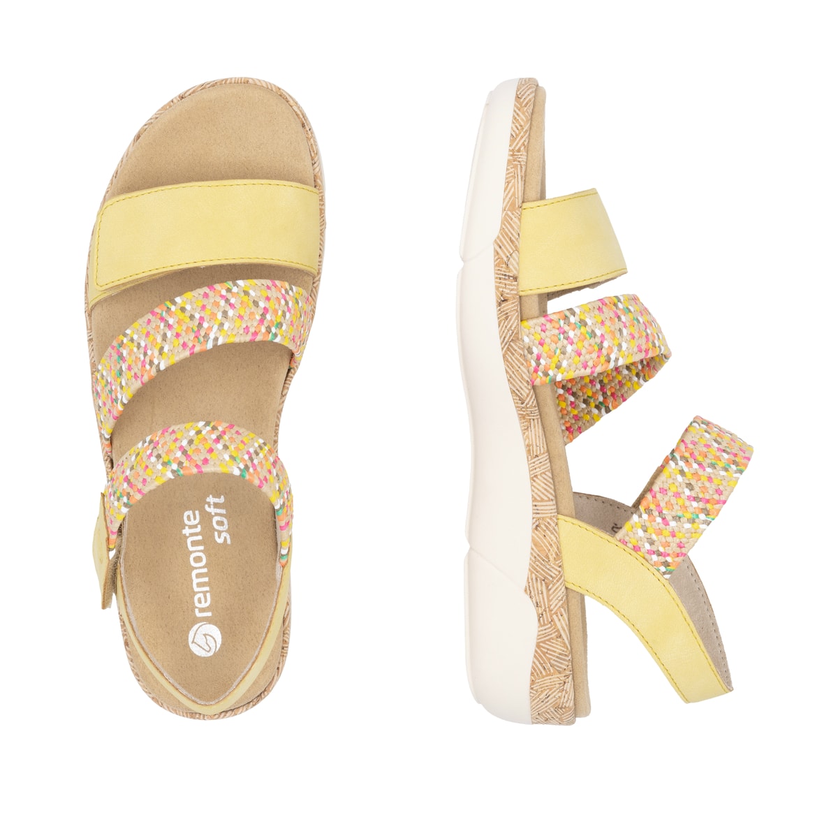 Remonte Damen Riemchensandalen - Gelb