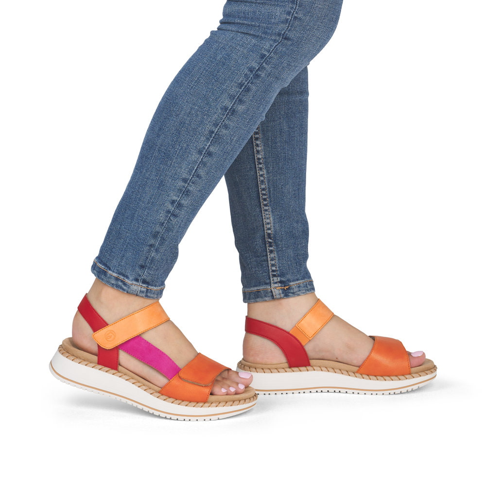 Remonte Damen Riemchensandalen - Orange