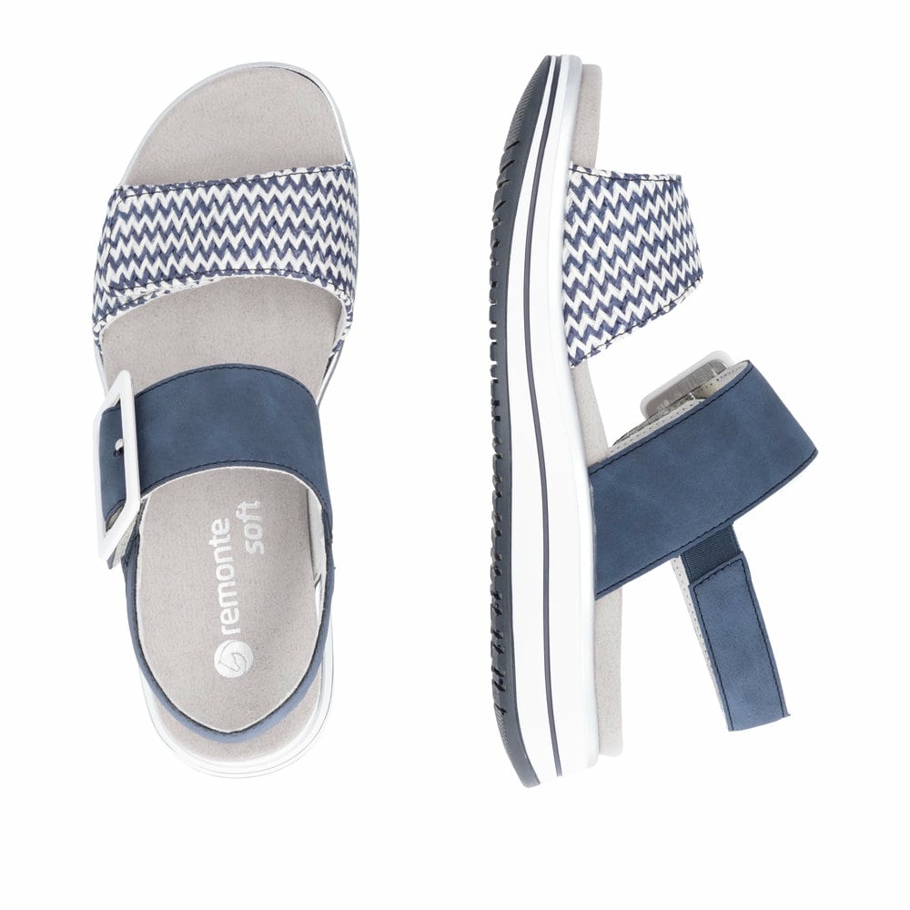 Remonte Damen Riemchensandalen - Blau