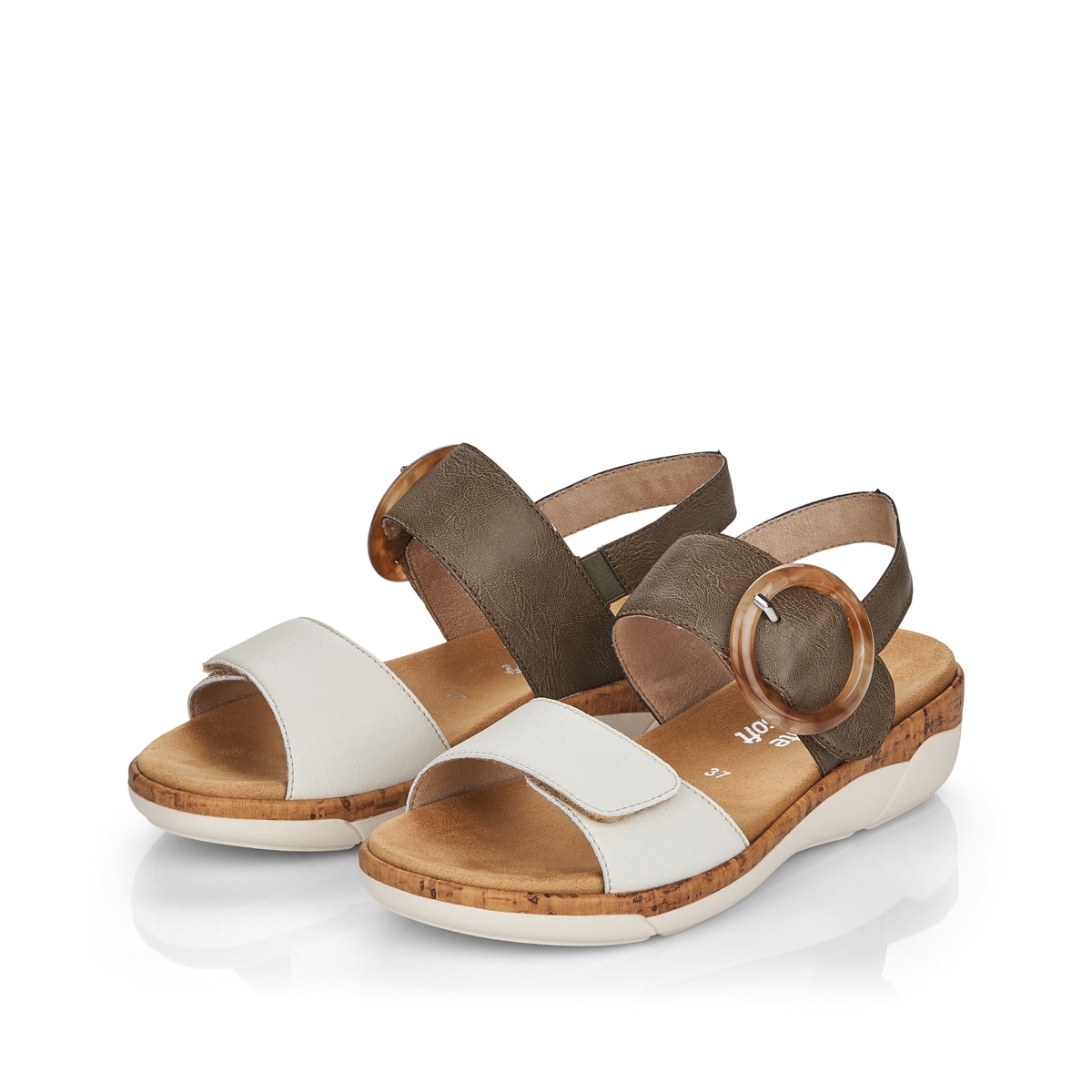 Remonte Damen Riemchensandalen - Grün