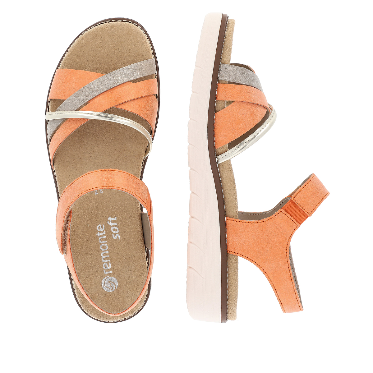 Remonte Damen Riemchensandalen - Orange