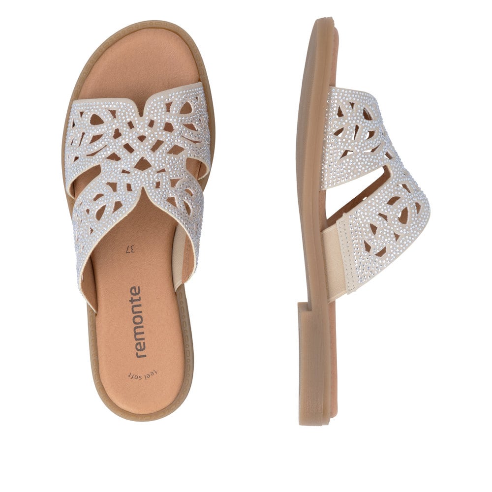 Remonte Damen Pantoletten - Beige