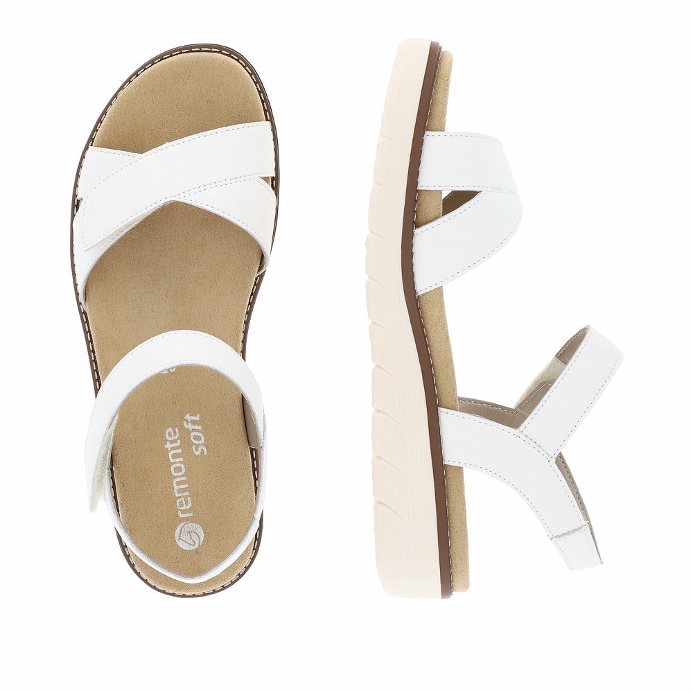 Remonte Damen Riemchensandalen - Weiss