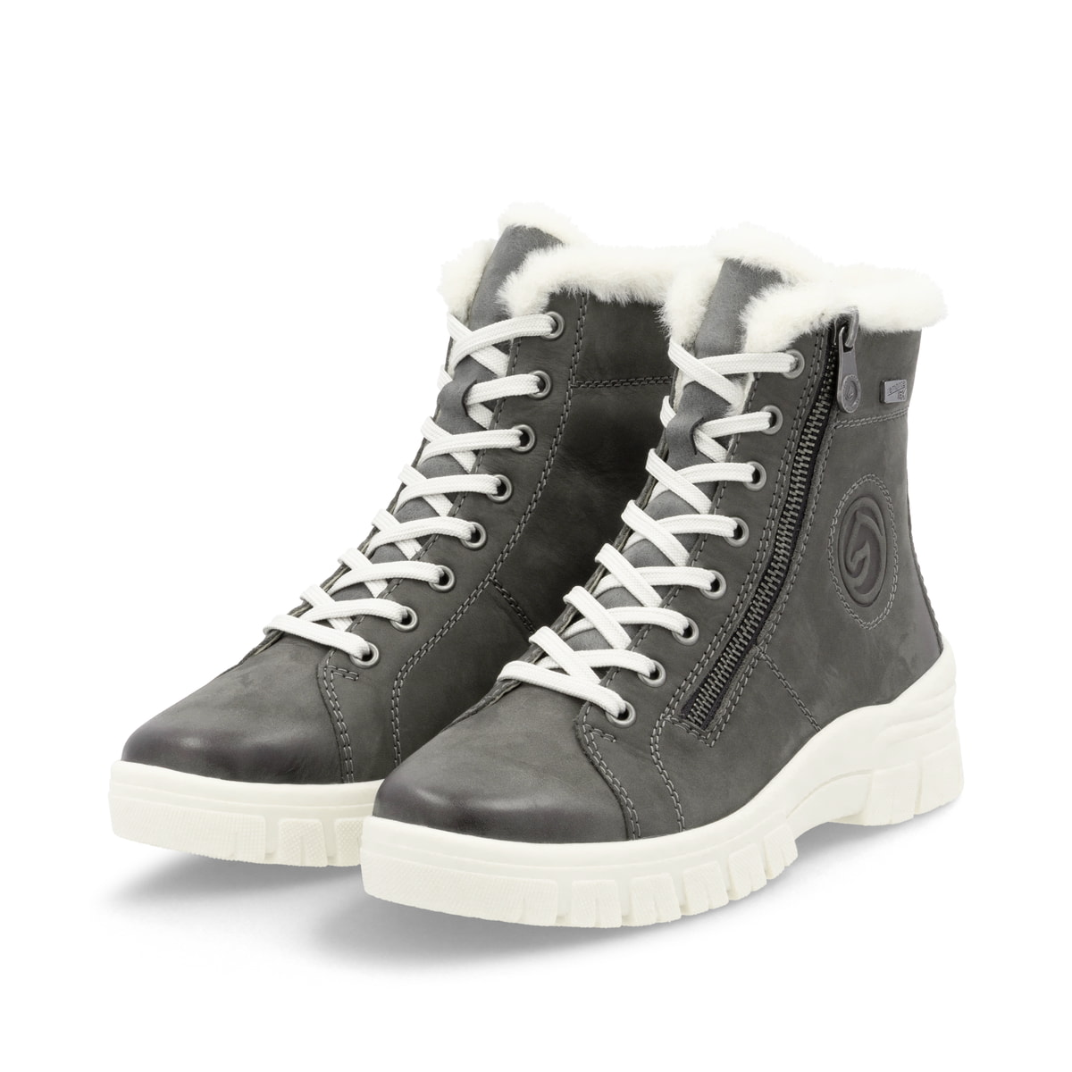 Remonte Damen Schnürstiefel - Grau