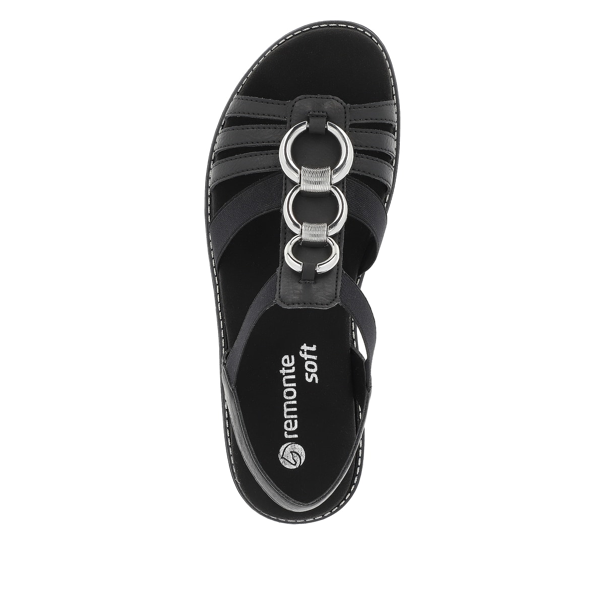 Remonte Damen Riemchensandalen - Schwarz