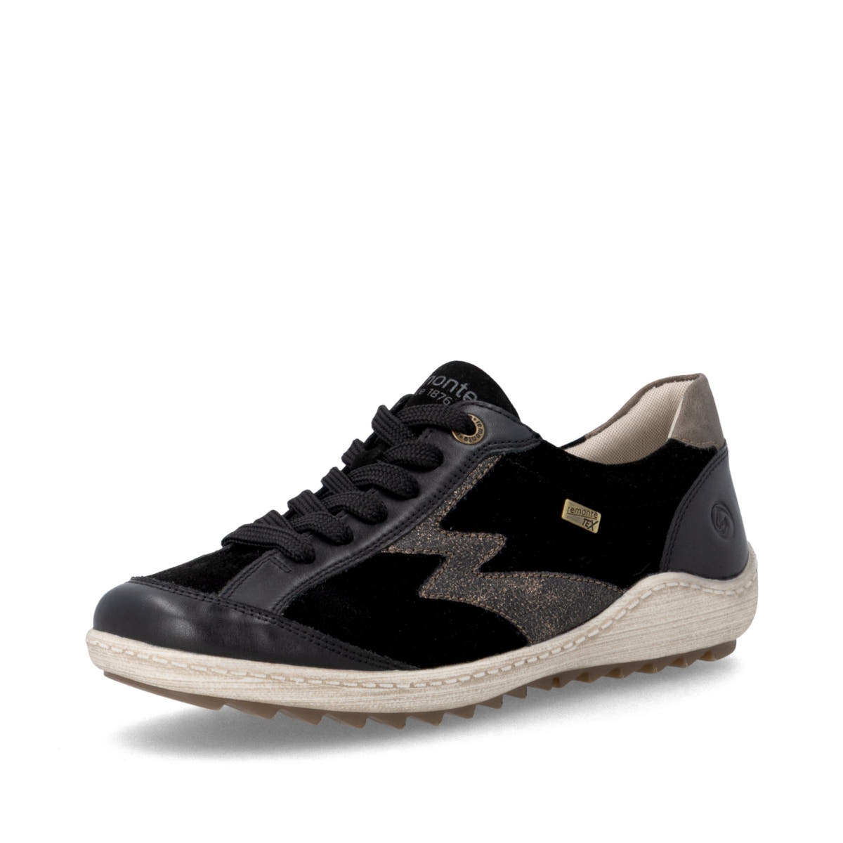 Remonte Damen Schnürschuhe - Schwarz
