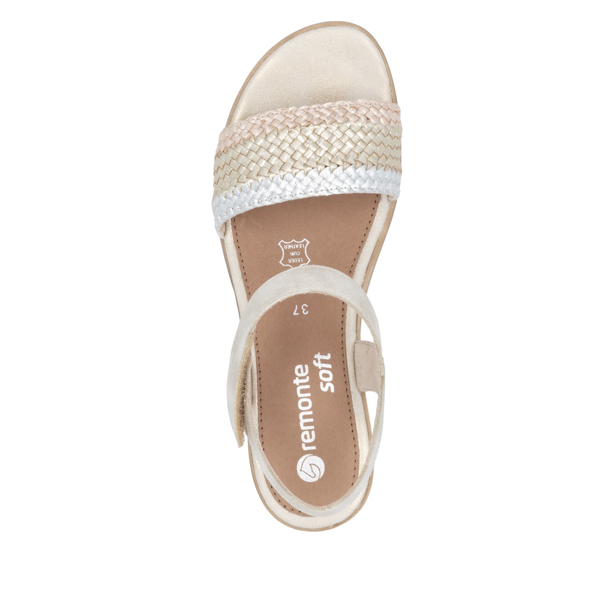 Remonte Damen Keilsandaletten - Metallic