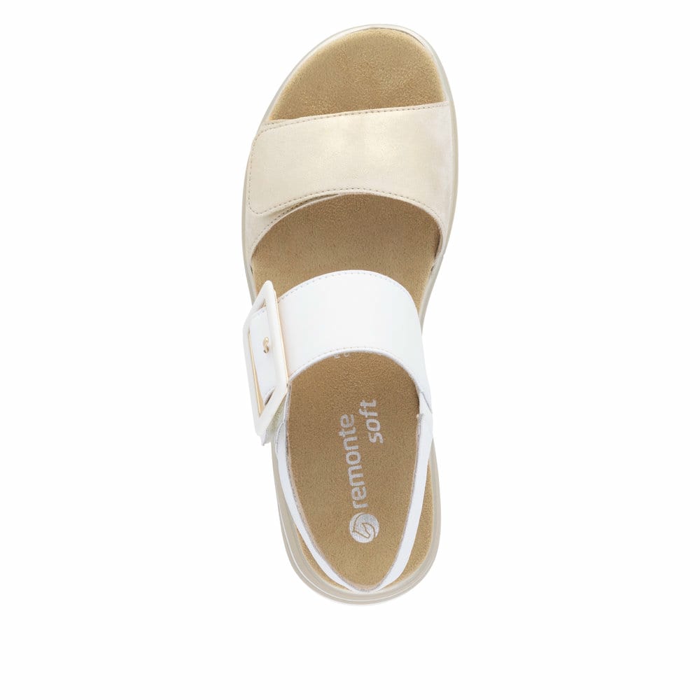Remonte Damen Riemchensandalen - Weiss
