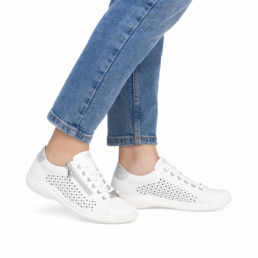 Remonte Damen Schnürschuhe - Weiss