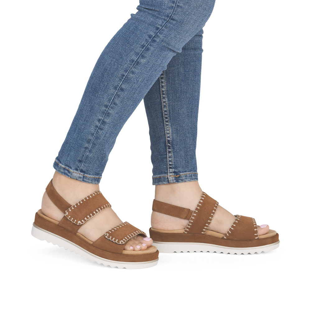 Remonte Damen Riemchensandalen - Braun