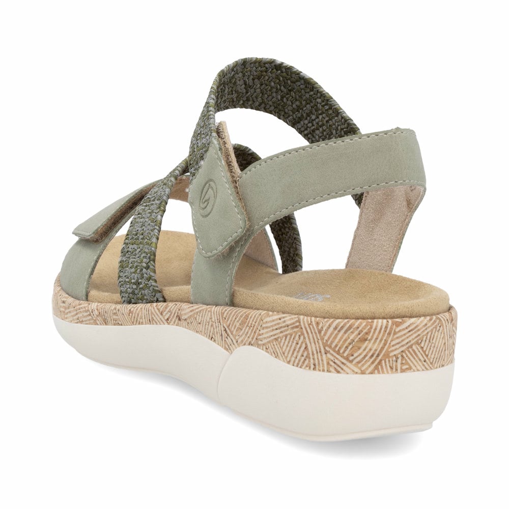 Remonte Damen Riemchensandalen - Grün