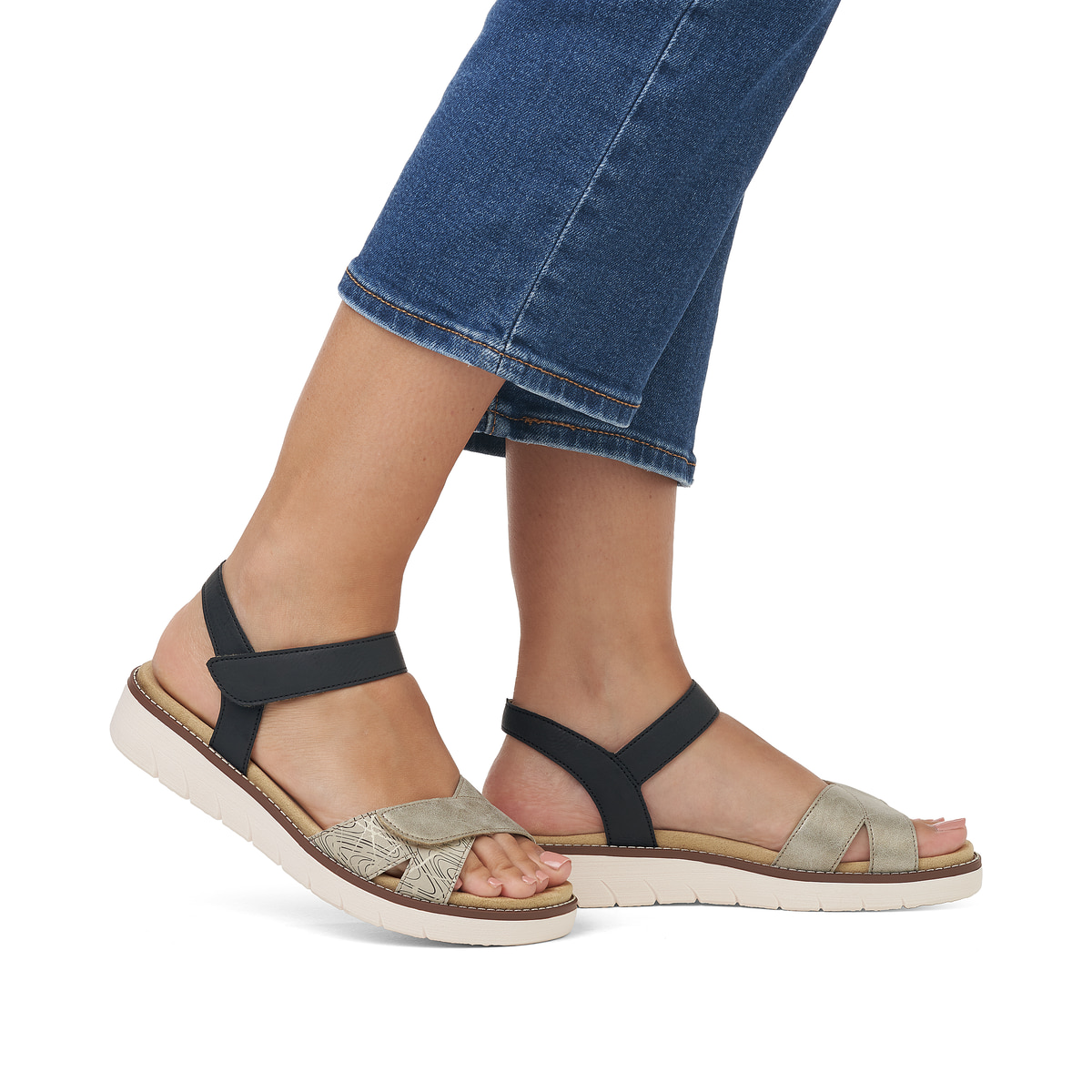 Remonte Damen Riemchensandalen - Beige