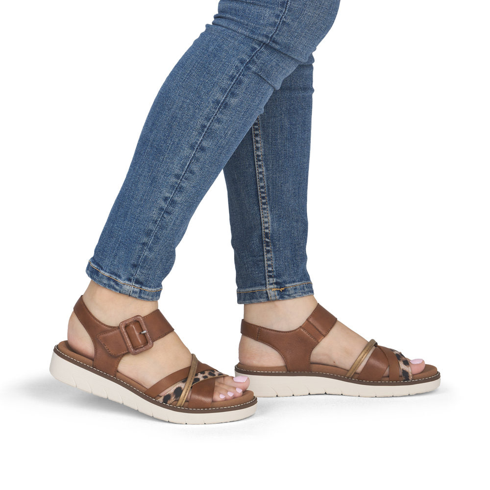 Remonte Damen Riemchensandalen - Braun
