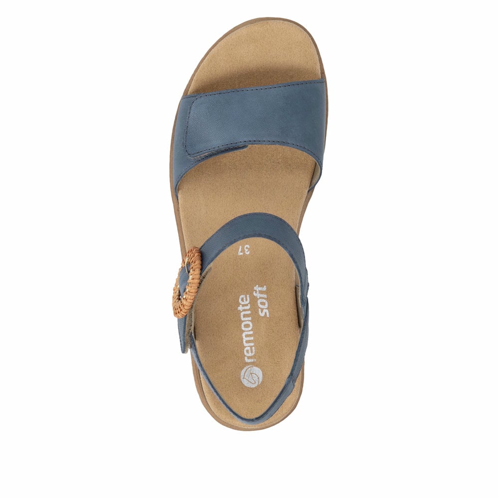 Remonte Damen Riemchensandalen - Blau