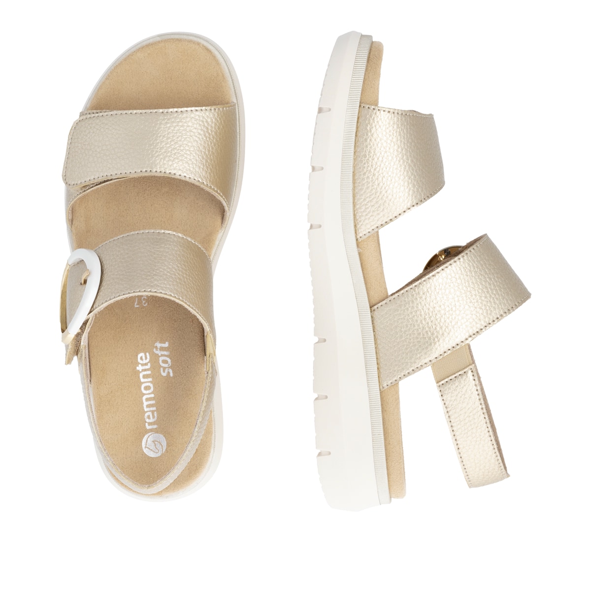 Remonte Damen Riemchensandalen - Metallic