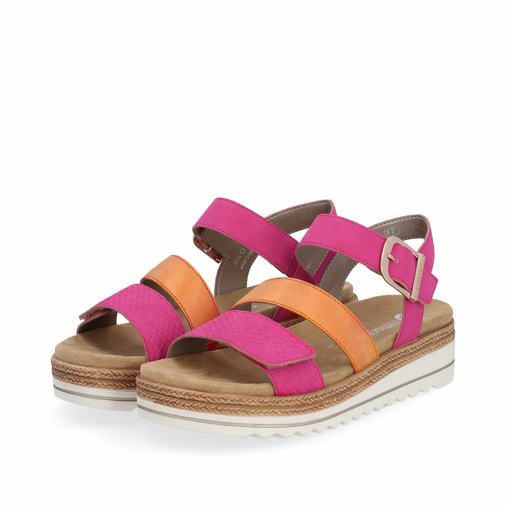 Remonte Damen Riemchensandalen - Rosa