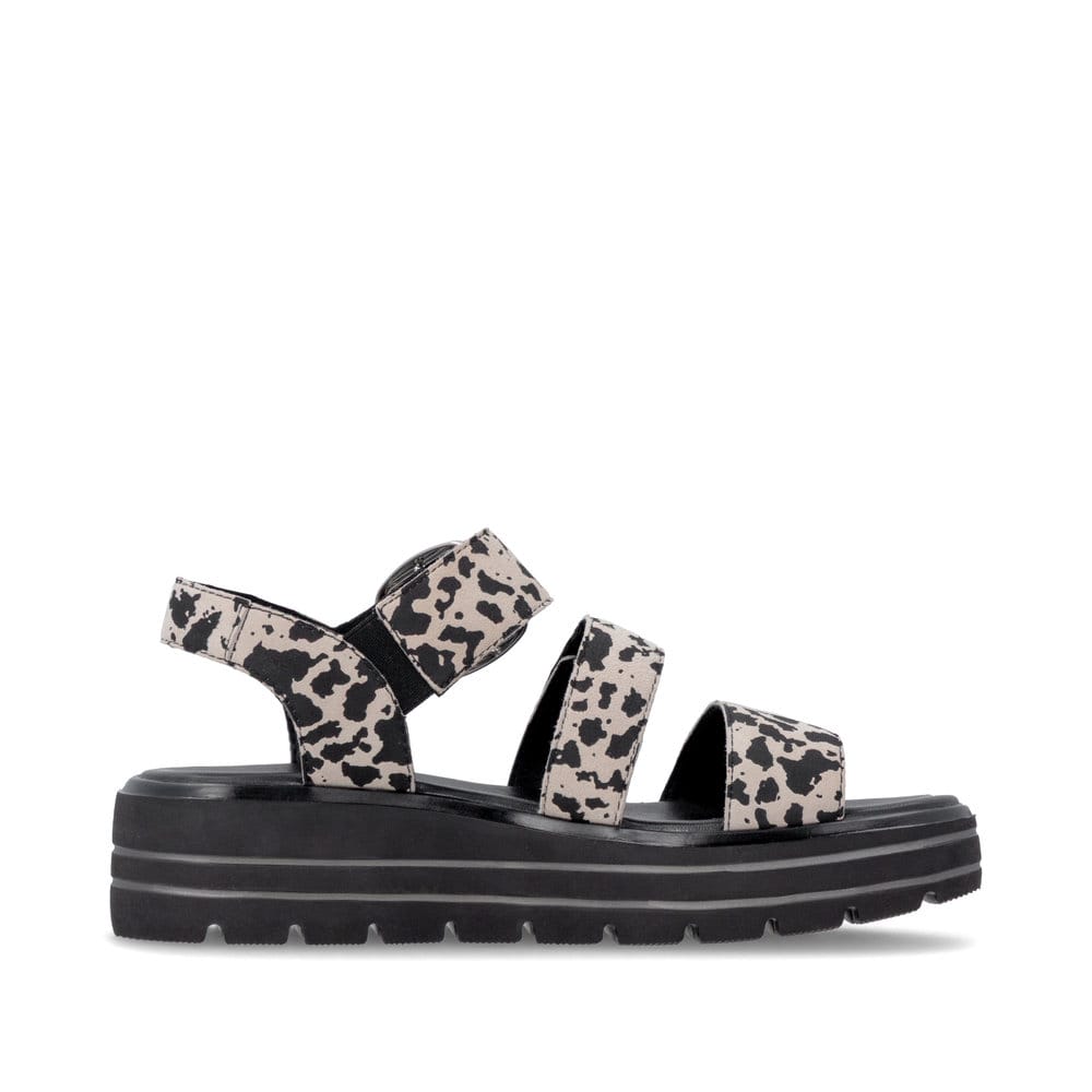 Remonte Damen Keilsandaletten - Animalprint
