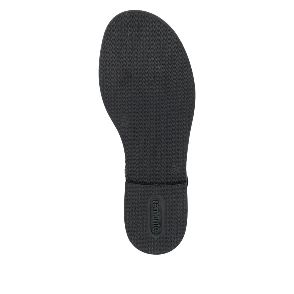 Remonte Damen Riemchensandalen - Schwarz