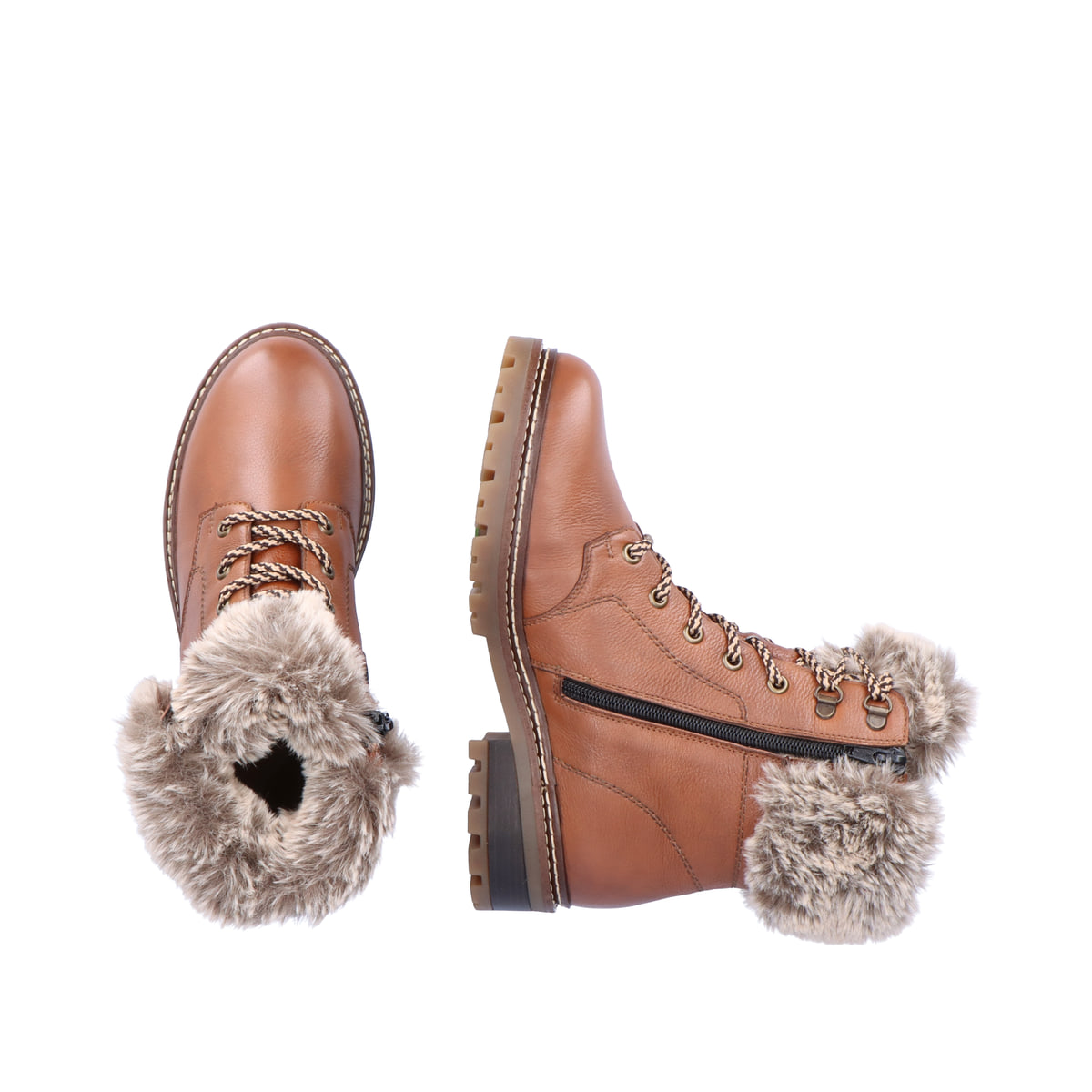 Remonte Damen Schnürstiefel - Braun