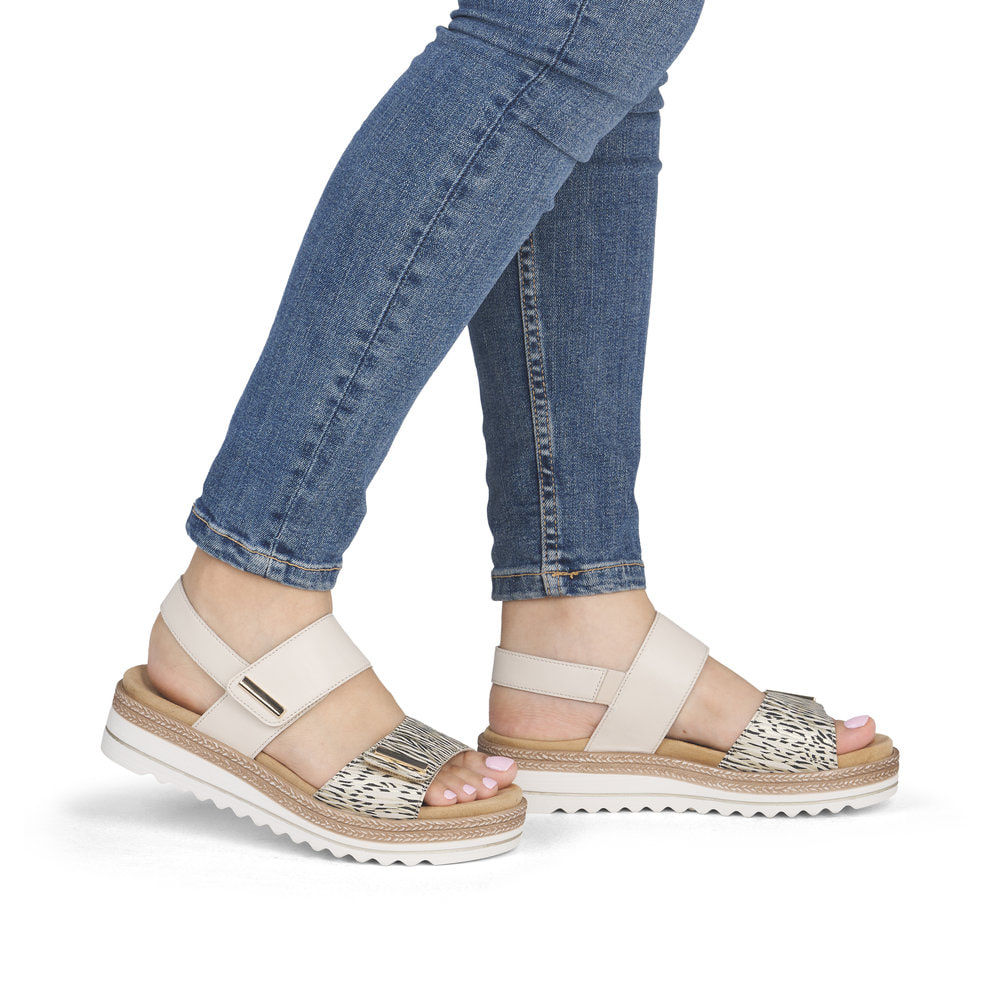 Remonte Damen Keilsandaletten - Beige