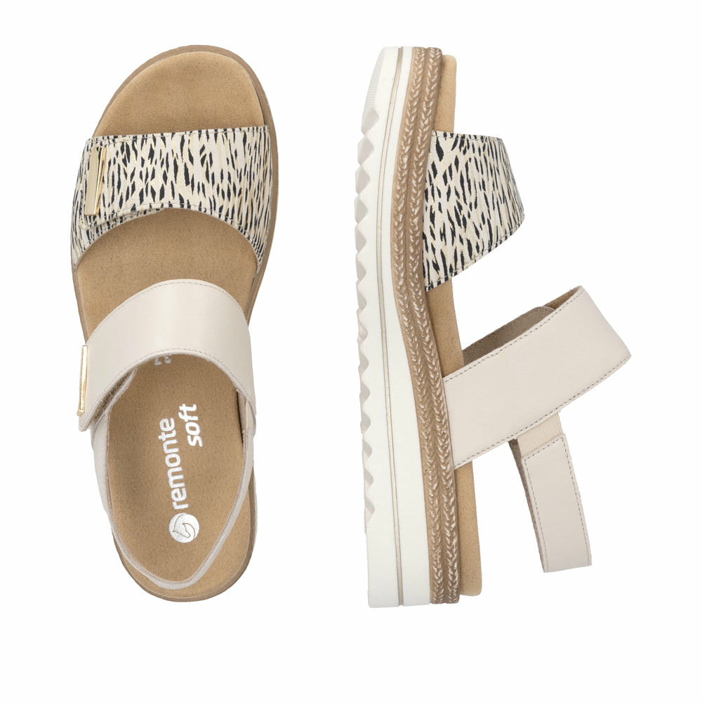 Remonte Damen Keilsandaletten - Beige