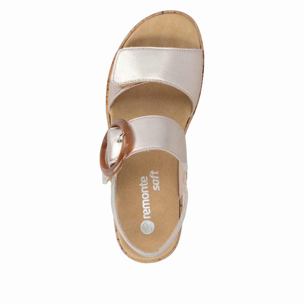 Remonte Damen Riemchensandalen - Metallic