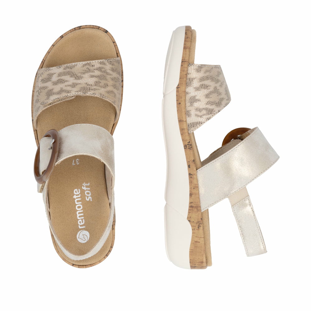 Remonte Damen Riemchensandalen - Gold