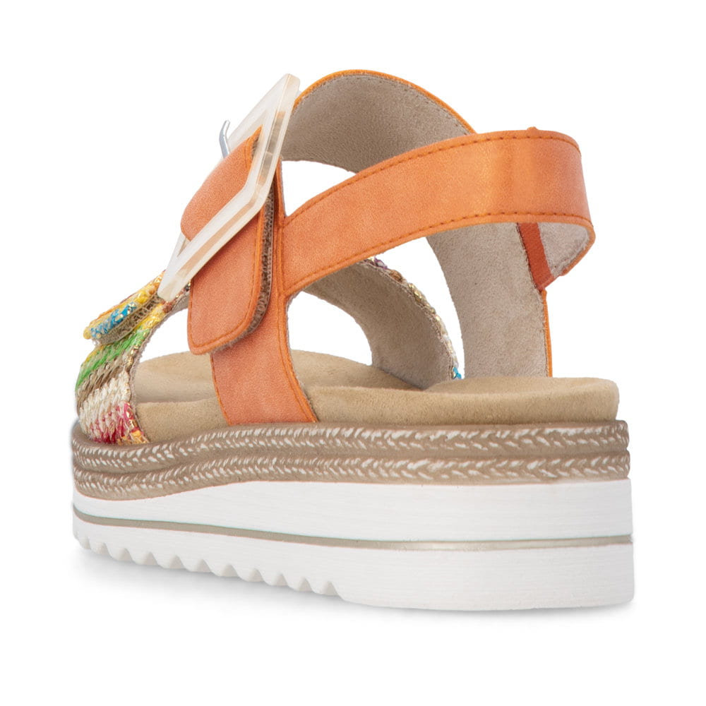 Remonte Damen Keilsandaletten - Orange
