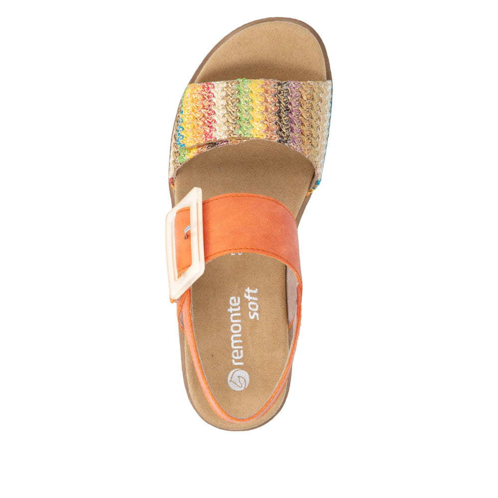 Remonte Damen Keilsandaletten - Orange